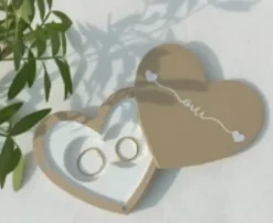 Caja de Madera para Alianzas Corazones On se Marie Artemio