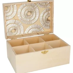 Caja de madera para té Boho Artemio