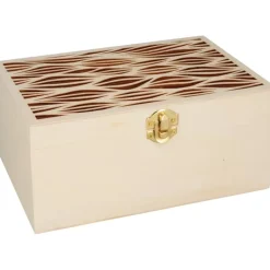 Caja de madera para té Ondas Boho Artemio