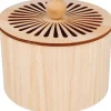 Caja de madera redonda pequeña Boho Artemio