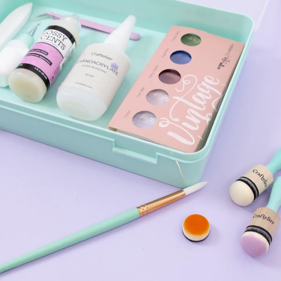 Caja de Organización Turquesa Craftelier