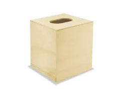 Caja de Pañuelos de Madera Cuadrada MultiCraft