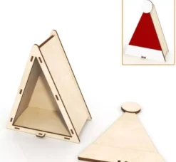 Caja gorro de Navidad Artiwood 20x15cm