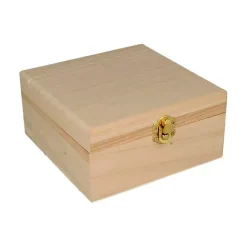 Caja joyero de madera