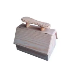 Caja limpiabotas con tapa