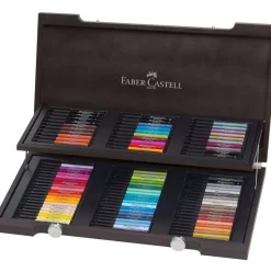 Caja Madera 90 Rotuladores Pitt Artist Pen Faber-Castell