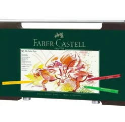 Caja Madera 90 Rotuladores Pitt Artist Pen Faber-Castell