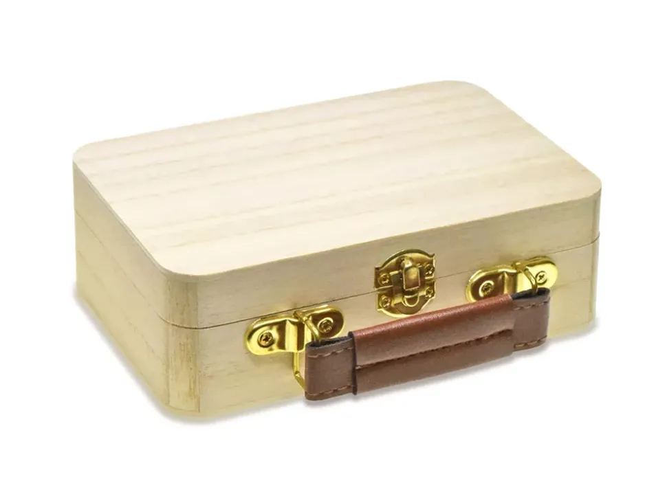 Caja Maleta Pequeña de Madera MultiCraft