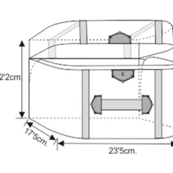 Caja maletín de cartón mediano