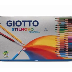 Caja Metálica 36 Lápices Acuarelables Stilnovo Acquarell Giotto