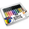 Caja Metálica 12 Rotuladores Acrilic Marker Pebeo 1.2mm