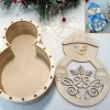 Caja muñeco de nieve Artiwood 20x14cm