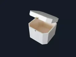Caja octogonal de madera
