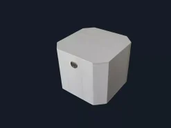 Caja octogonal de madera