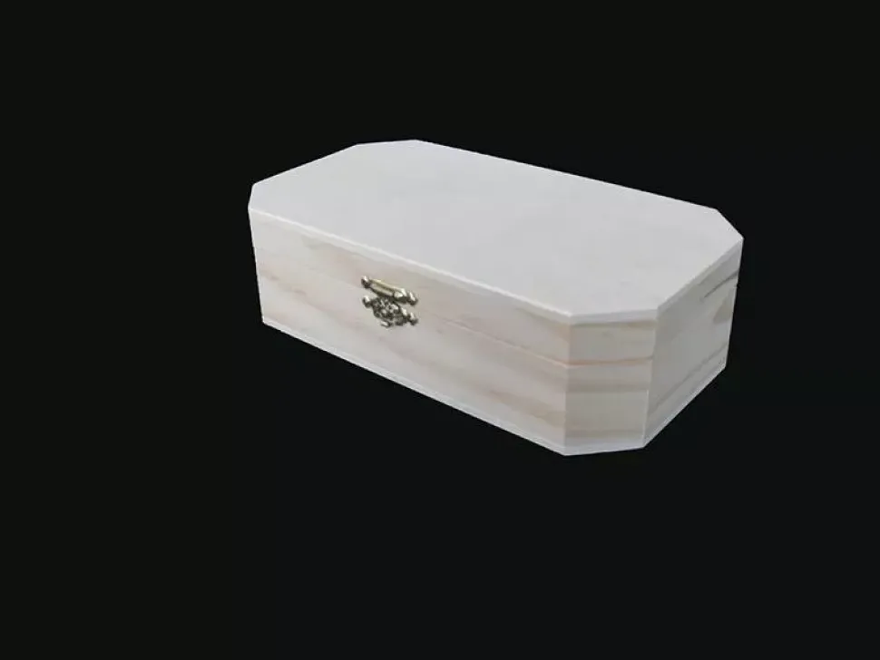 Caja octogonal de madera