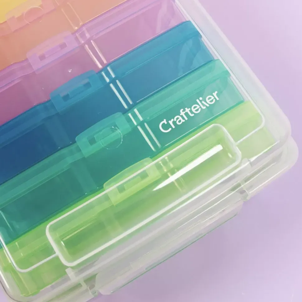 Caja Organizadora con 6 Mini Cajas para Fotografías y Crafts Craftelier