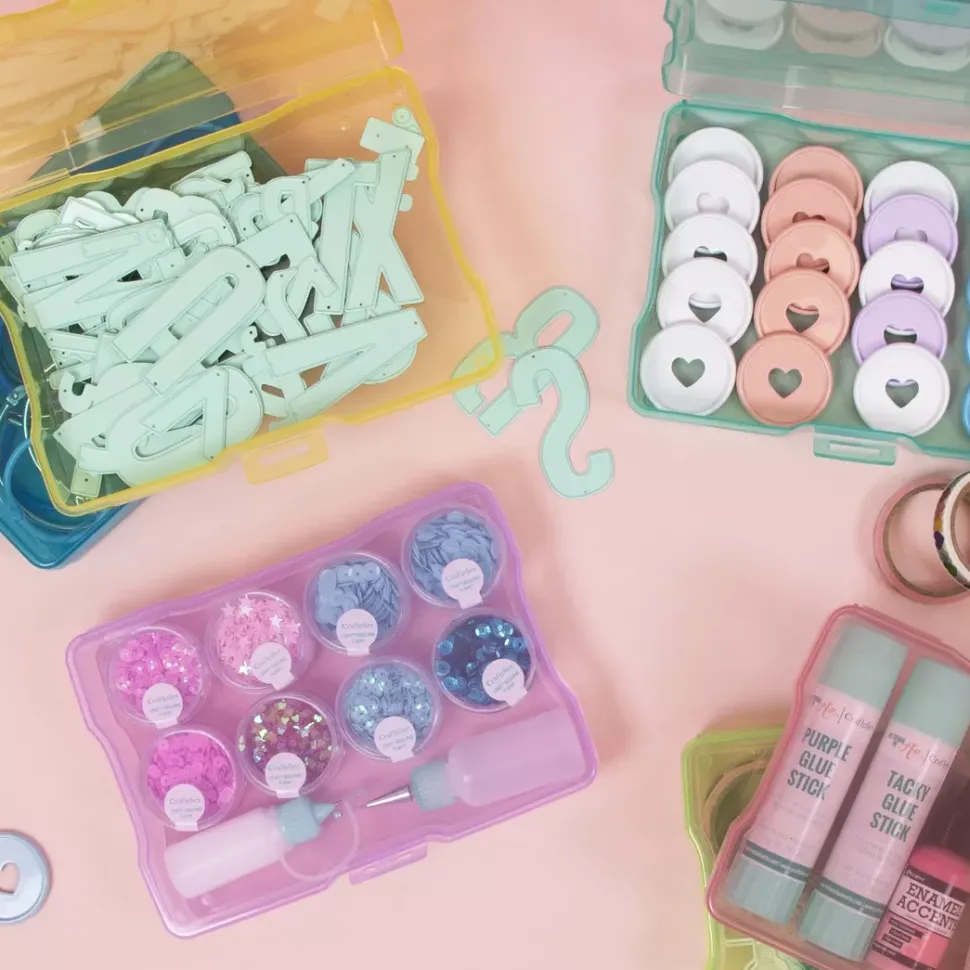 Caja Organizadora con 6 Mini Cajas para Fotografías y Crafts Craftelier