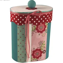 Caja ovalada olas de papel maché Rayher