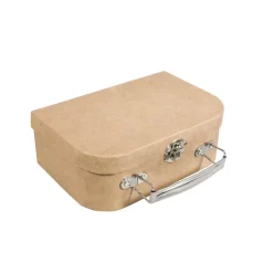 Caja Papel Maché con Cierre y Asa Metálica Rayher