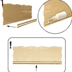 Caja para pañuelos en DM