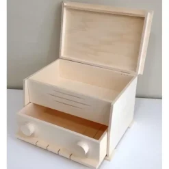 Caja radio de madera