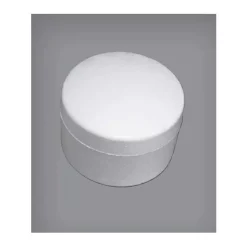 Caja Redonda de Porexpán 13 cm de diámetro 10 cm de altura