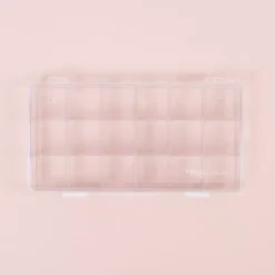 Caja Transparente con 18 Compartimentos Craftelier