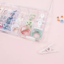 Caja Transparente con 18 Compartimentos Craftelier