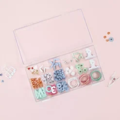 Caja Transparente con 18 Compartimentos Craftelier