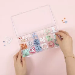 Caja Transparente con 18 Compartimentos Craftelier