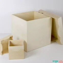 Cajas con tapa de ondas