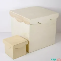 Cajas con tapa de ondas