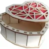 Cajita Madera Corazón Rojo Artiwood