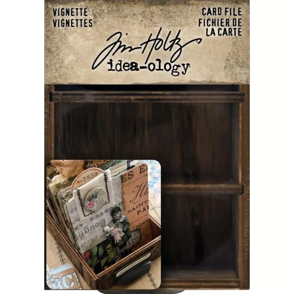 Cajón con Compartimentos Pequeño Idea-Ology Tim Holtz