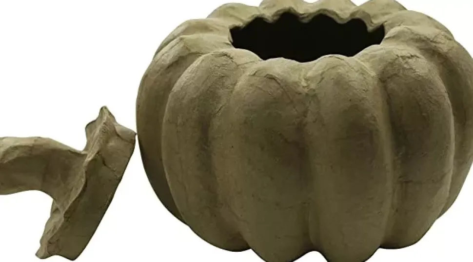 Calabaza de Papel Maché Décopatch