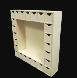 Calendario Advento 24 Cajones Artiwood 35x35cm