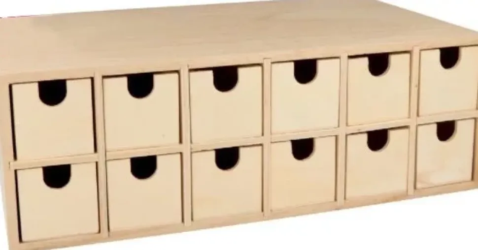 Calendario de Adviento 24 Cajones Artemio