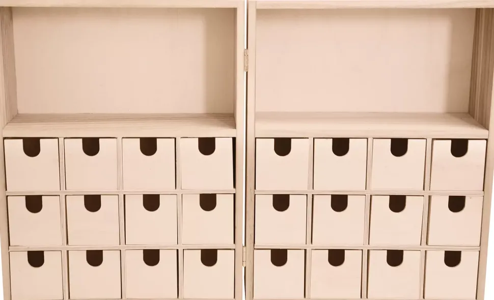 Calendario de Adviento 24 Cajones Puerta Artemio