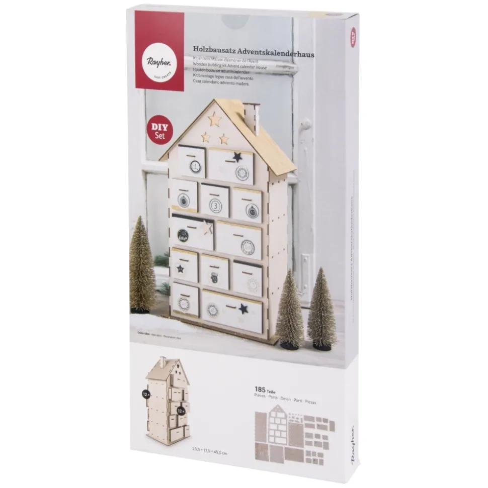 Calendario de Adviento Casa con estrellas Rayher