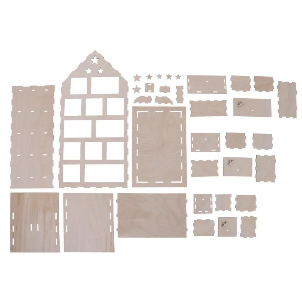 Calendario de Adviento Casa con estrellas Rayher