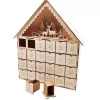 Calendario de Adviento casa ciervos madera 24 cajones Artemio