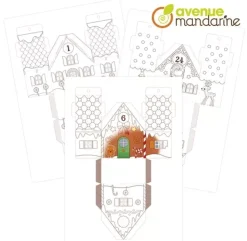 Calendario de Adviento Coloreable Graffy Christmas Avenue Mandarine