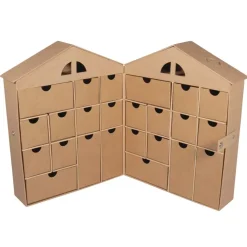 Calendario de adviento de papel maché Casa Rayher