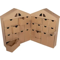 Calendario de adviento de papel maché Casa Rayher