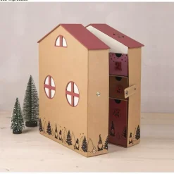 Calendario de adviento de papel maché Casa Rayher