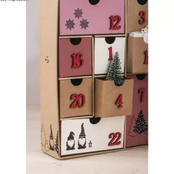 Calendario de adviento de papel maché Casa Rayher