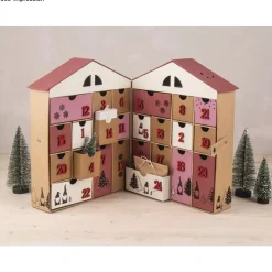 Calendario de adviento de papel maché Casa Rayher