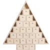Calendario de adviento de madera Árbol con cajones Rayher