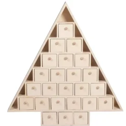 Calendario de adviento de madera Árbol con cajones Rayher
