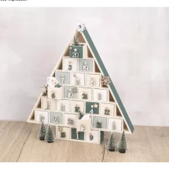 Calendario de adviento de madera Árbol con cajones Rayher